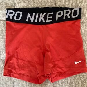 Nike pro spandex shorts
